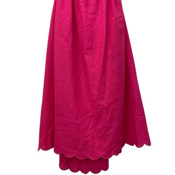 NWT OPT April Scalloped Dress Magenta Medium - Picture 9 of 15